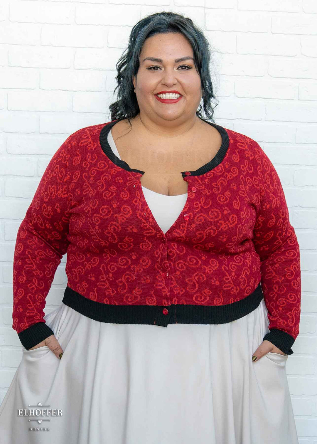 Pensive Chair Cropped Cardigan – Elhoffer Design