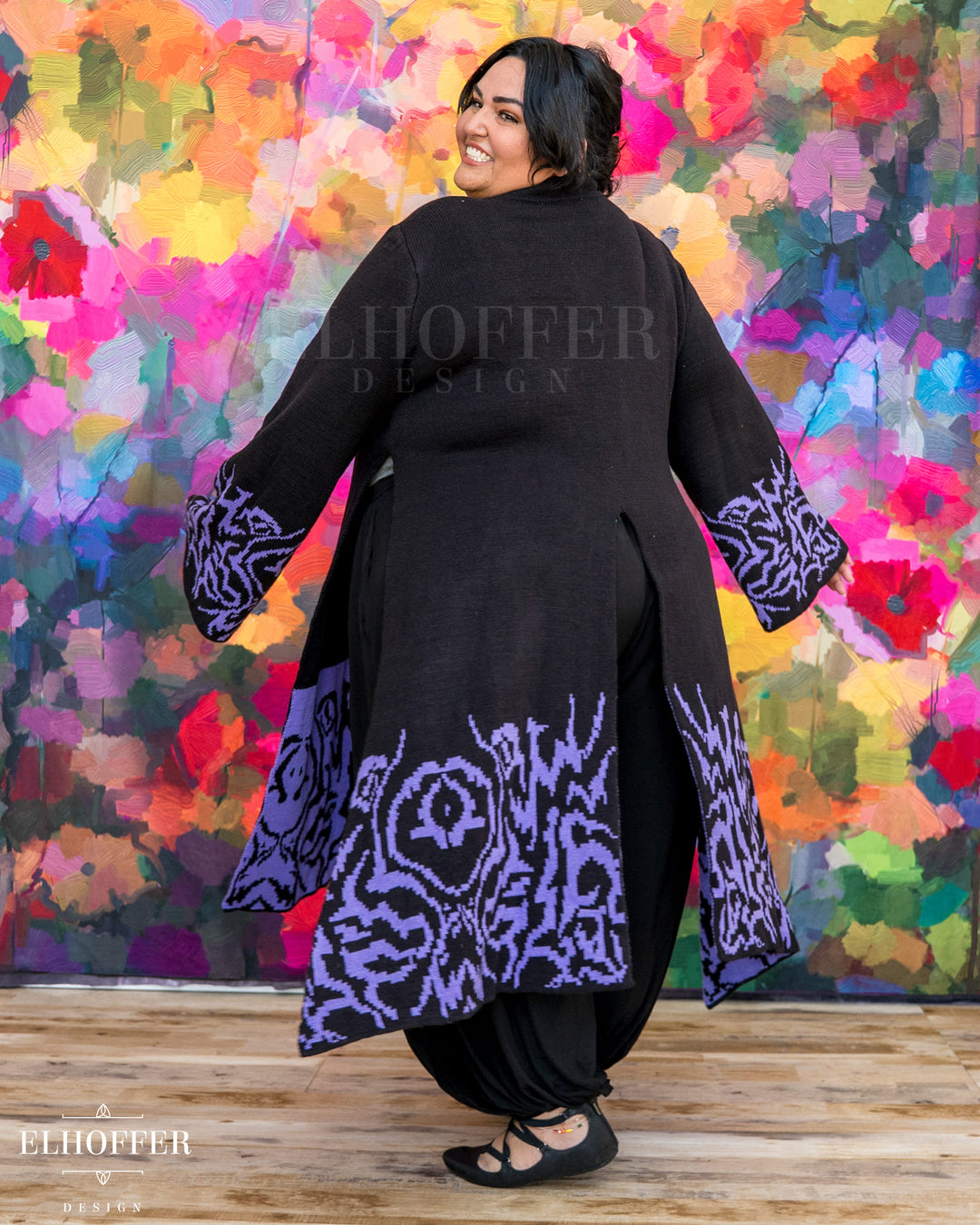 Demon Idol Unisex Sochangui Robe - Black & Purple