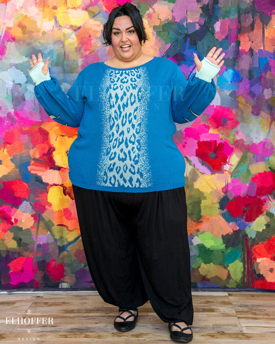 Blue Tiger Oversize Sweater