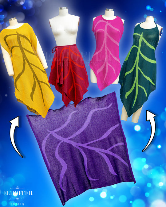 Customize Your Quest - Deep Violet Leaf Knit