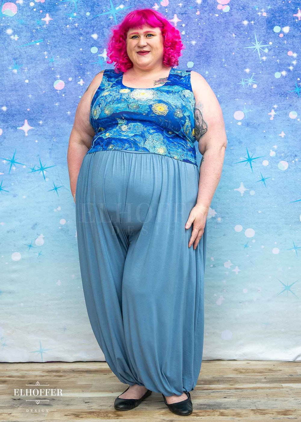 Essential Cozy Yasmin Pants - Dusty Blue Sky Bottoms