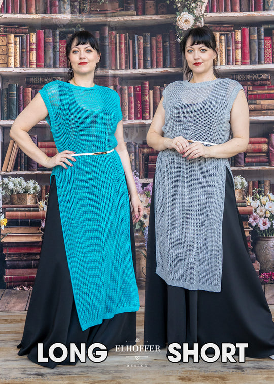 Essential Knight in Knitted Armor Tunic - Summerweight Chainmail Grey
