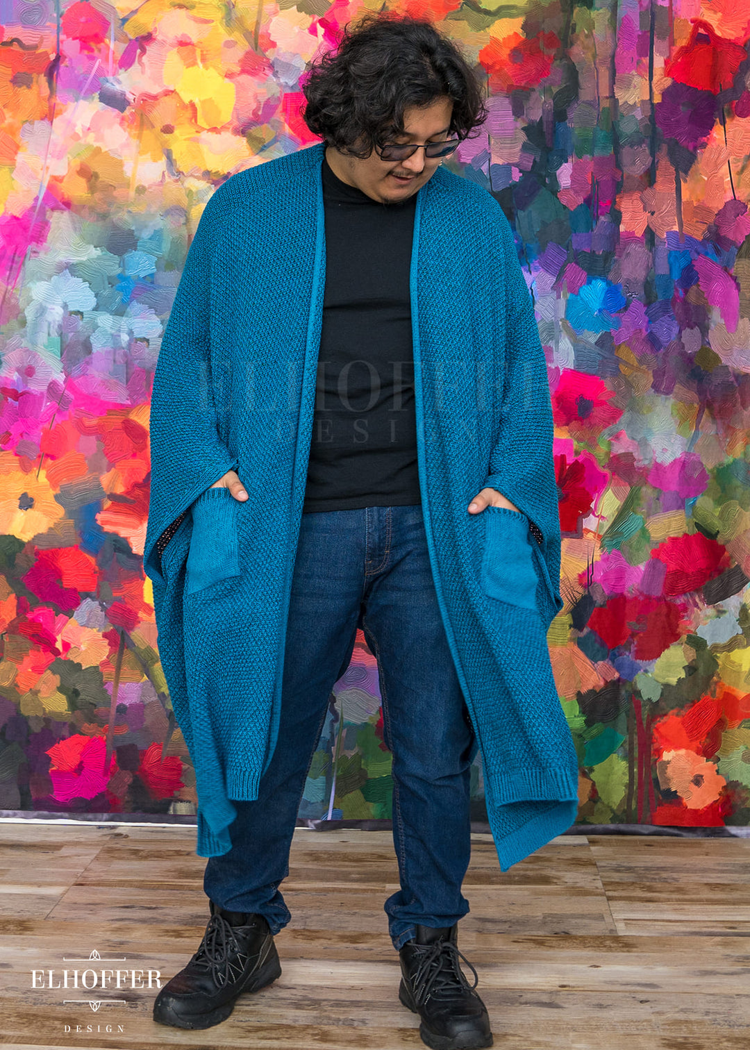 Fae of Night & Stars Knit Robe - Khaleesi Teal