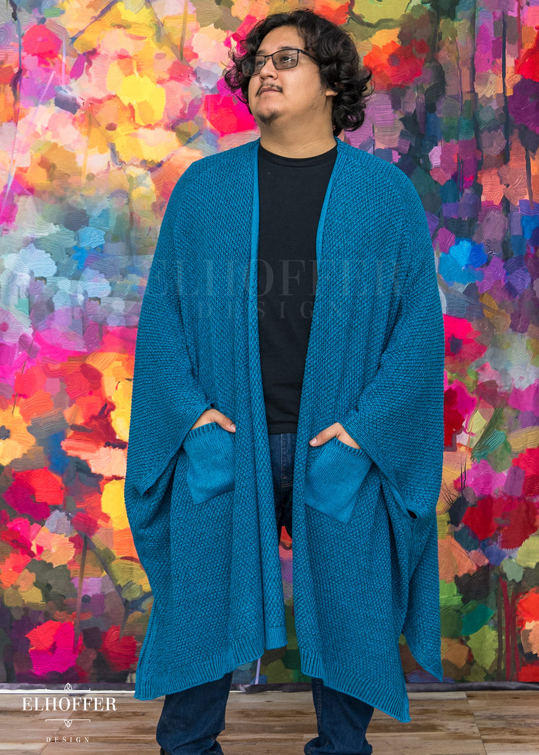 Fae of Night & Stars Knit Robe - Khaleesi Teal