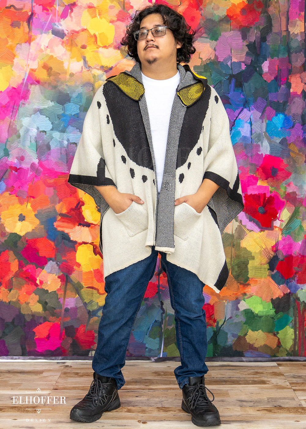 PREORDER - Sassy Magpie Hooded Poncho