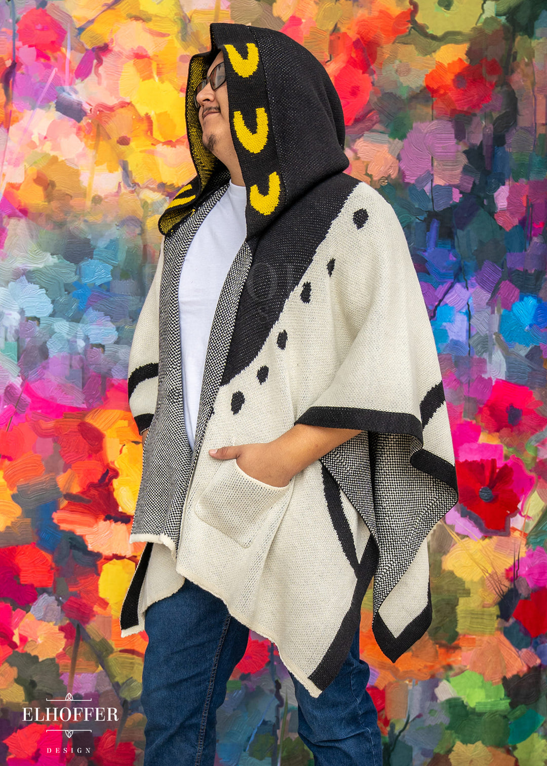 PREORDER - Sassy Magpie Hooded Poncho