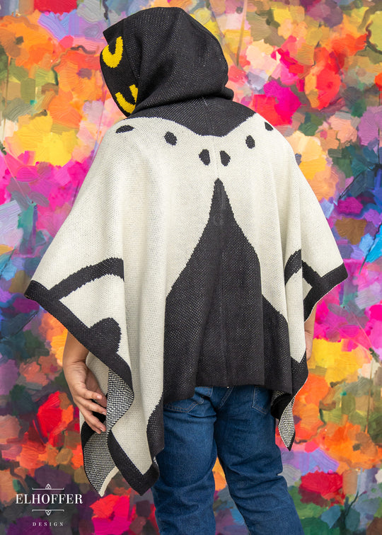 PREORDER - Sassy Magpie Hooded Poncho