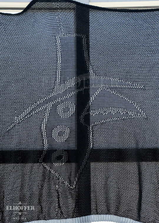 Remnant Raw Blanket - Sassie Magpie Dolman Knit Panel