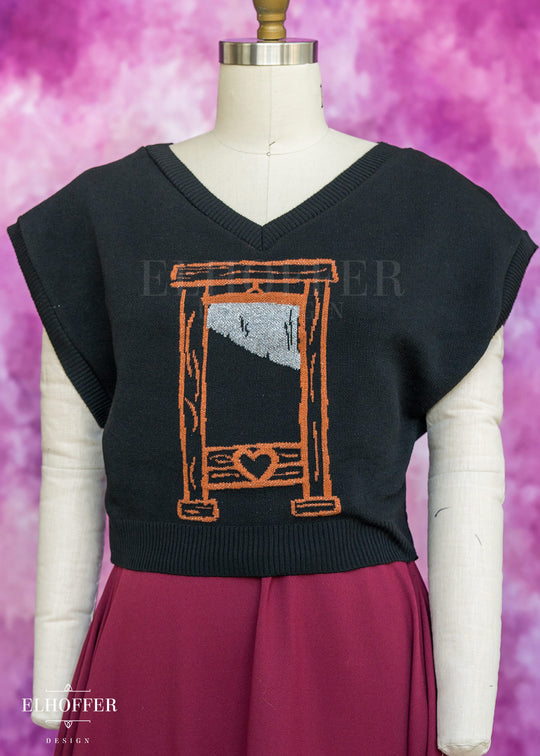 French Haircut Cropped Boxy Vest