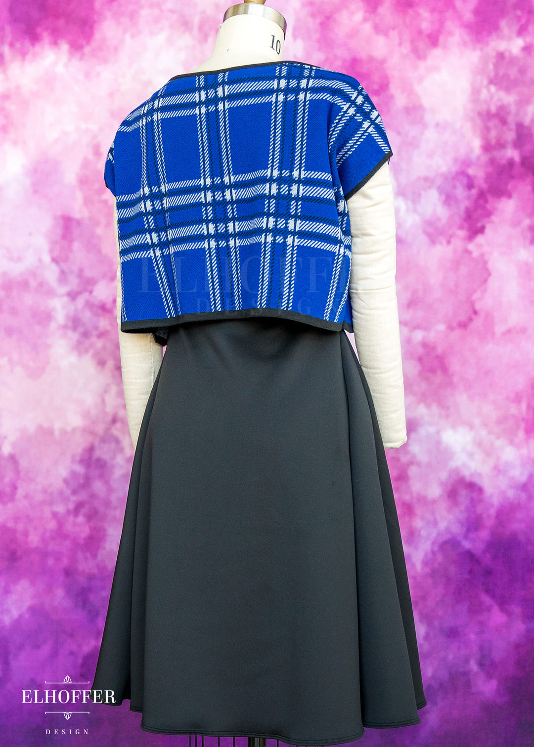 Essential Tartan Boatneck Crop