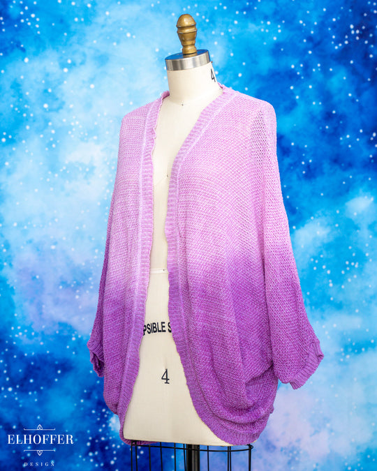 Hand Dyed - Essential Knit Dolman - Pink to Lavender - XL-3XL - Final Sale