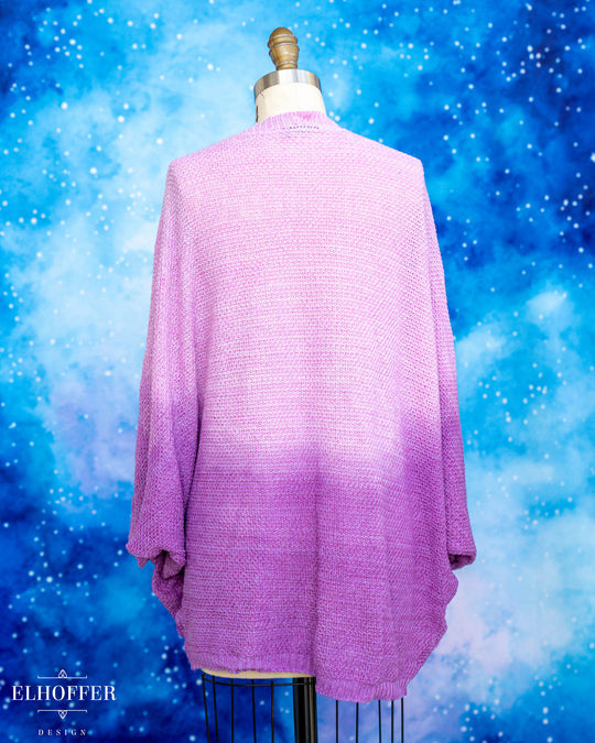 Hand Dyed - Essential Knit Dolman - Pink to Lavender - XL-3XL - Final Sale
