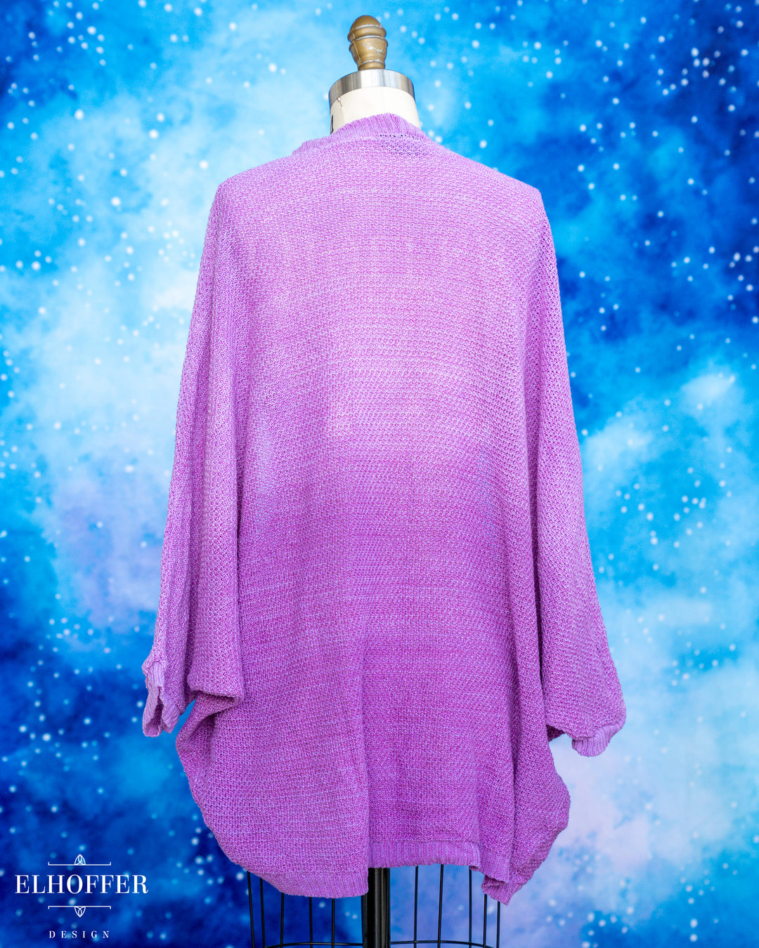 Hand Dyed - Essential Knit Dolman - Lavender to Violet - XL-3XL - Final Sale