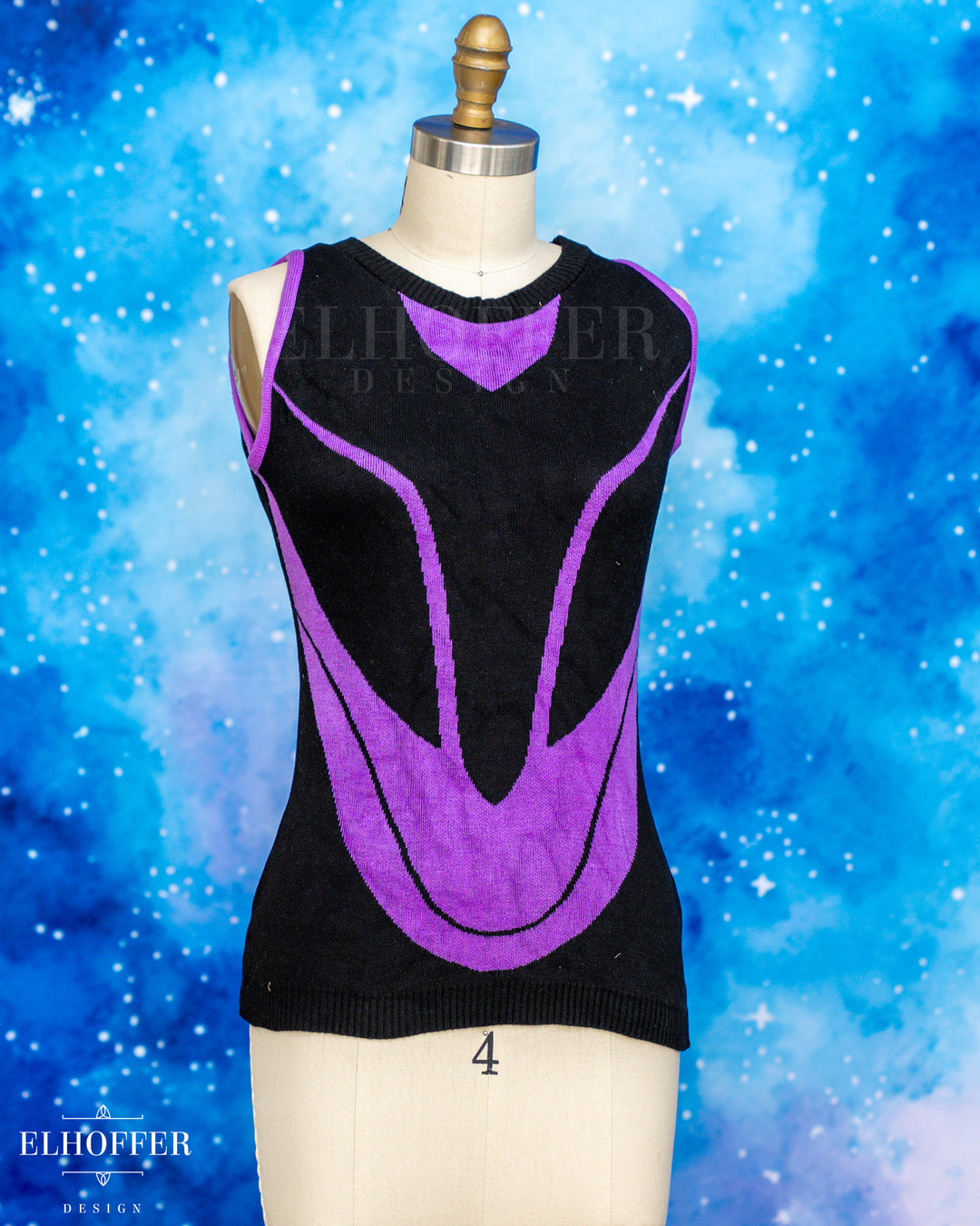 Hand Dyed - Marvelous Spark Shell - Purple - Size M - Final Sale