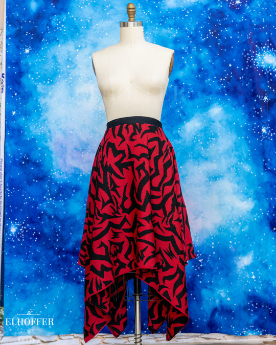 Demon Scars Knit Handkerchief Skirt