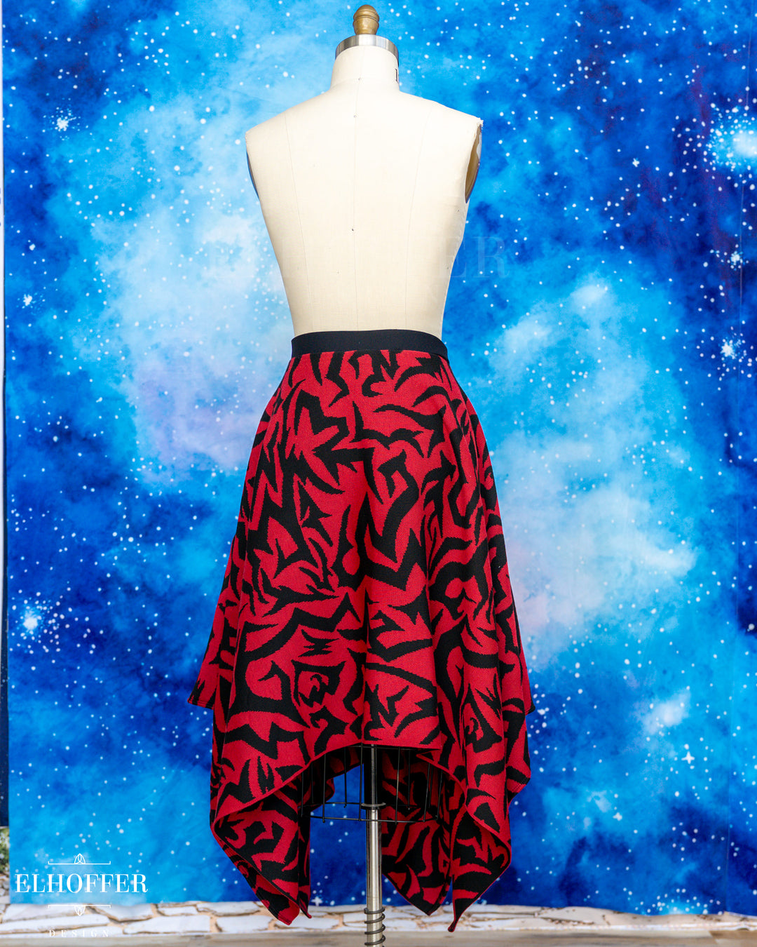 Demon Scars Knit Handkerchief Skirt