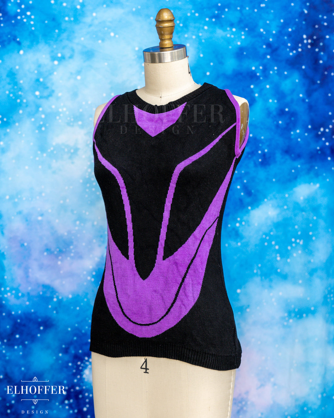 Hand Dyed - Marvelous Spark Shell - Purple - Size M - Final Sale
