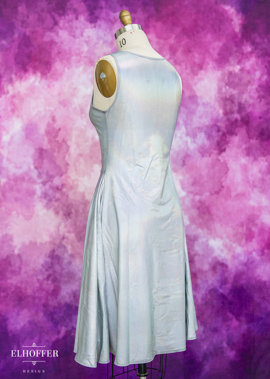 Essential Aquarius Knee Length Dress - Distressed Liquid Holo