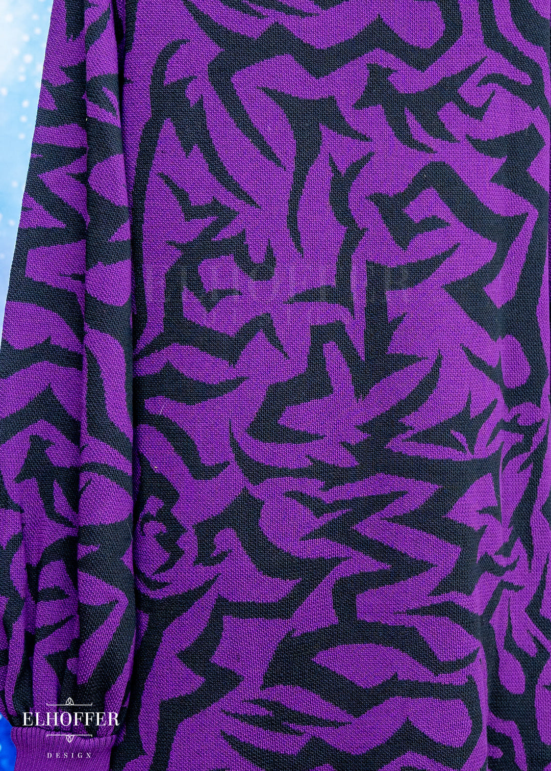 Demon Scars Oversize Sweater - Soul Stealing Purple