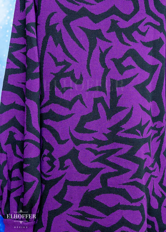 Demon Scars Oversize Sweater - Soul Stealing Purple