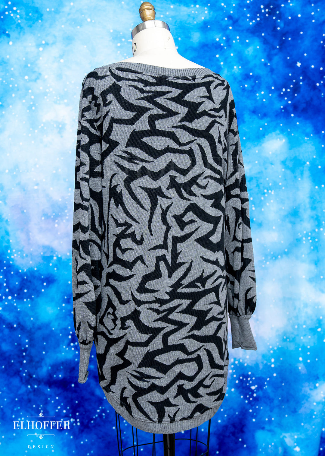 Demon Scars Oversize Sweater - Reaper Black