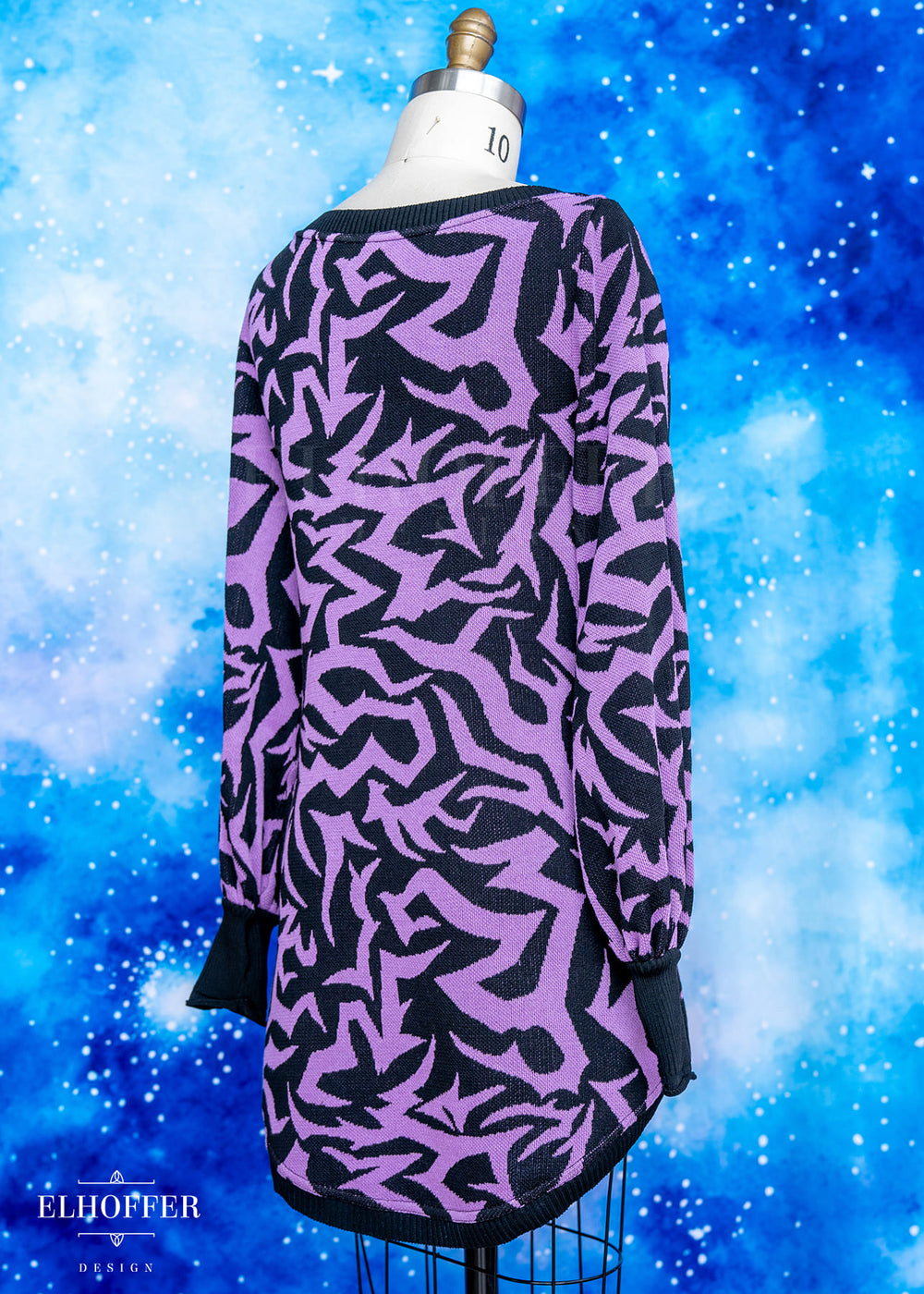 Demon Scars Oversize Sweater - Weightless Wisteria