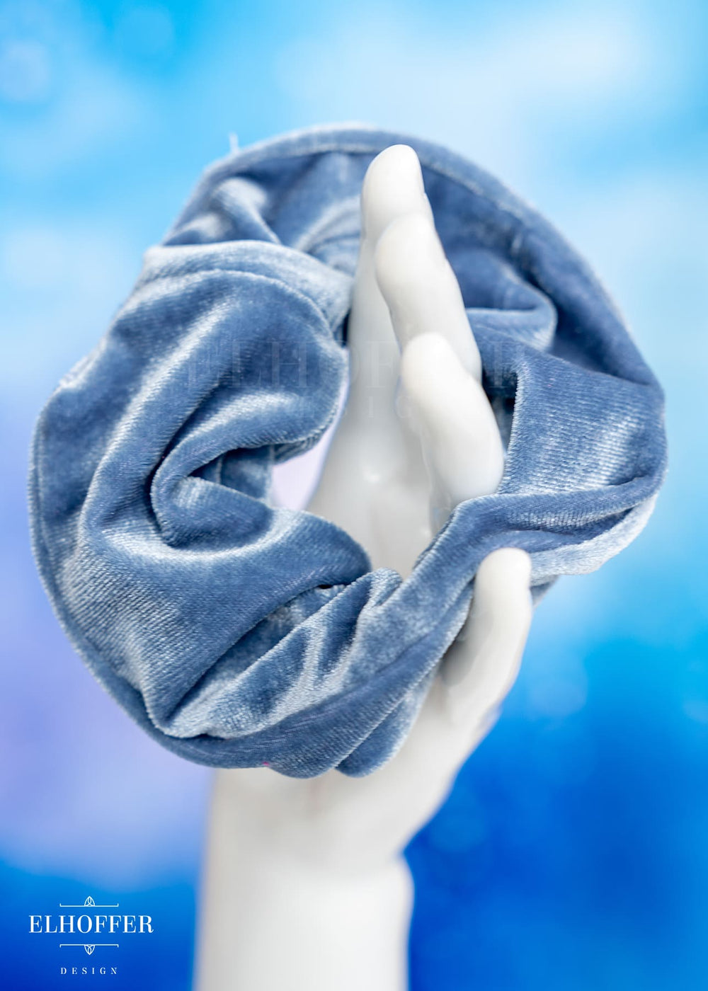 Angelite Velvet Scrunchie