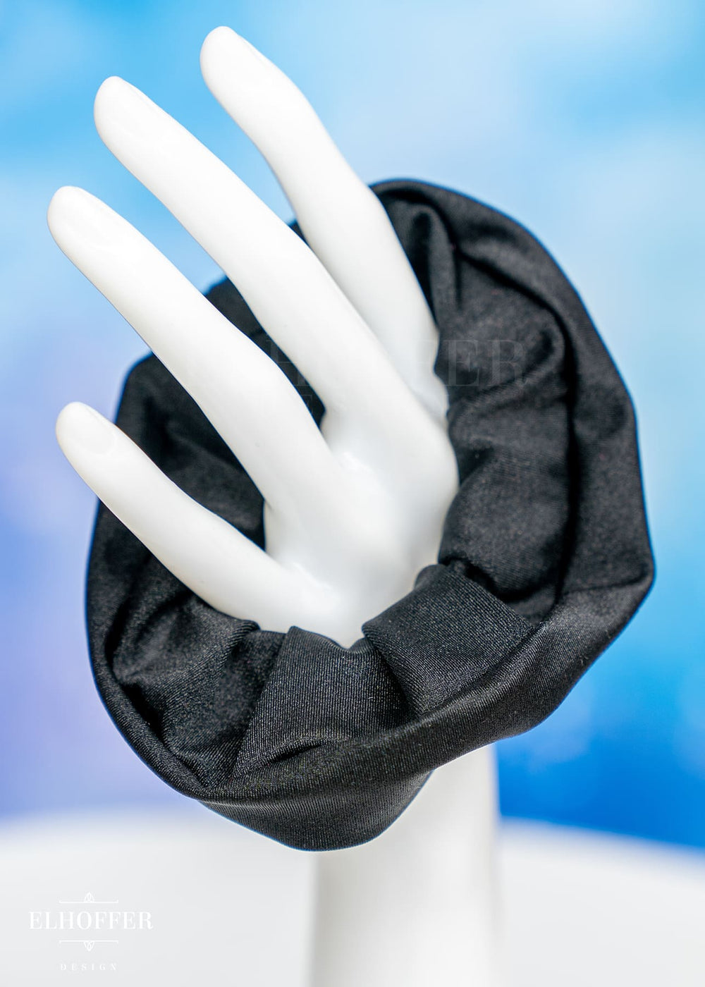 Black Spandex Scrunchie