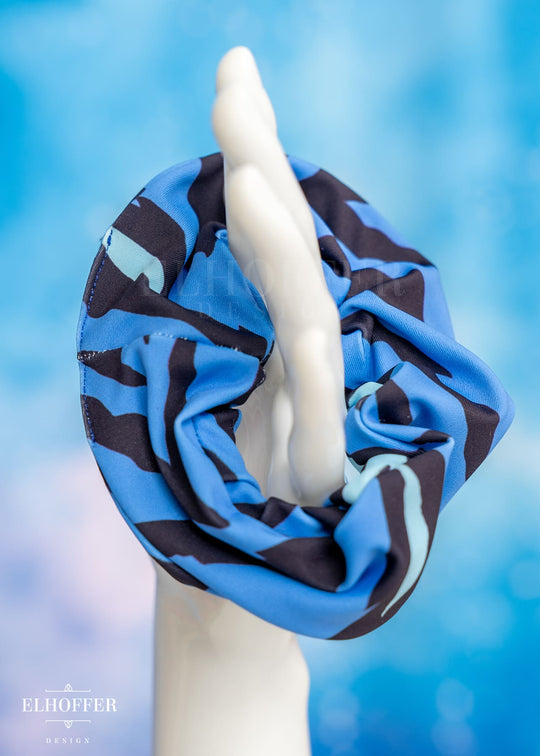 Baby Blue Tiger Scrunchie