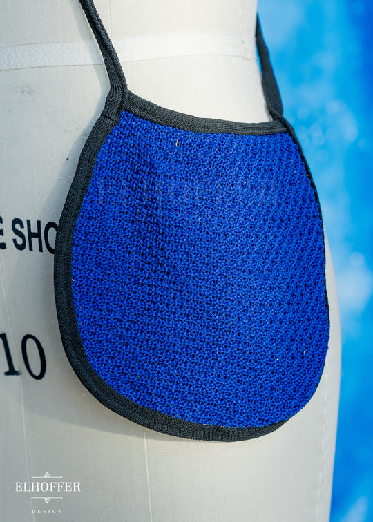 Knit Cross-Body Pouchette - Twin Flame Cobalt