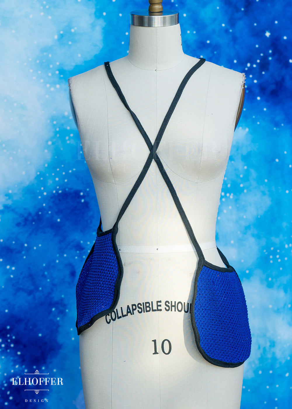 Knit Cross-Body Pouchette - Twin Flame Cobalt