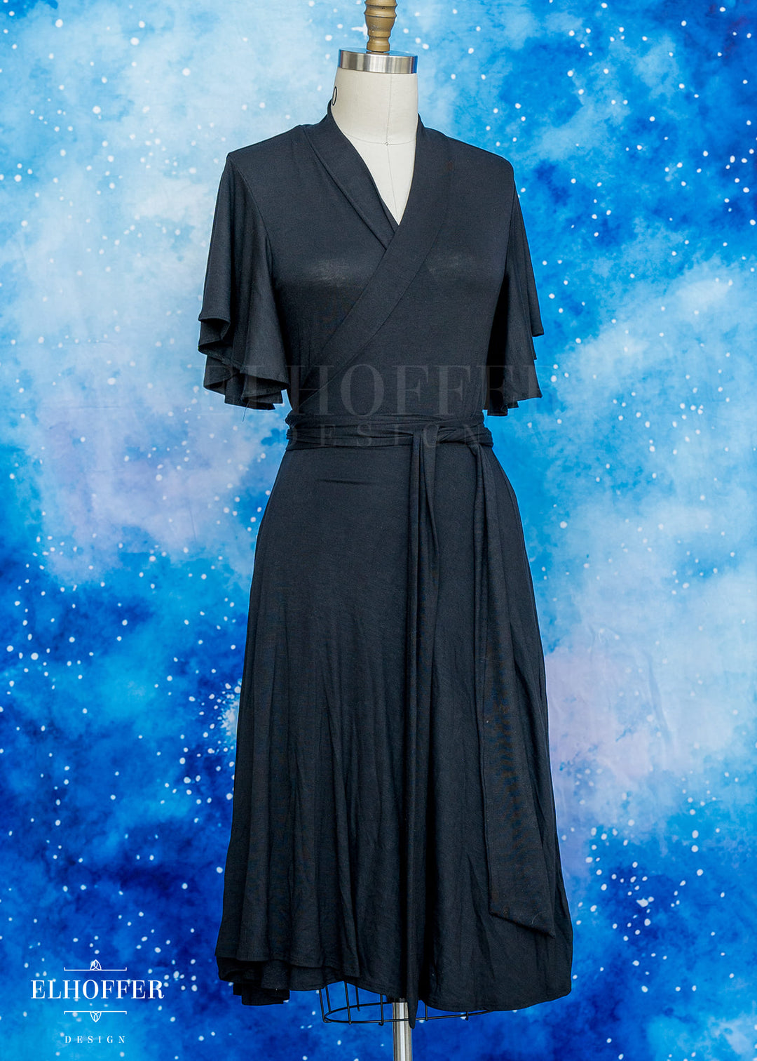 Essential Luisa Wrap Dress - Cozy Black