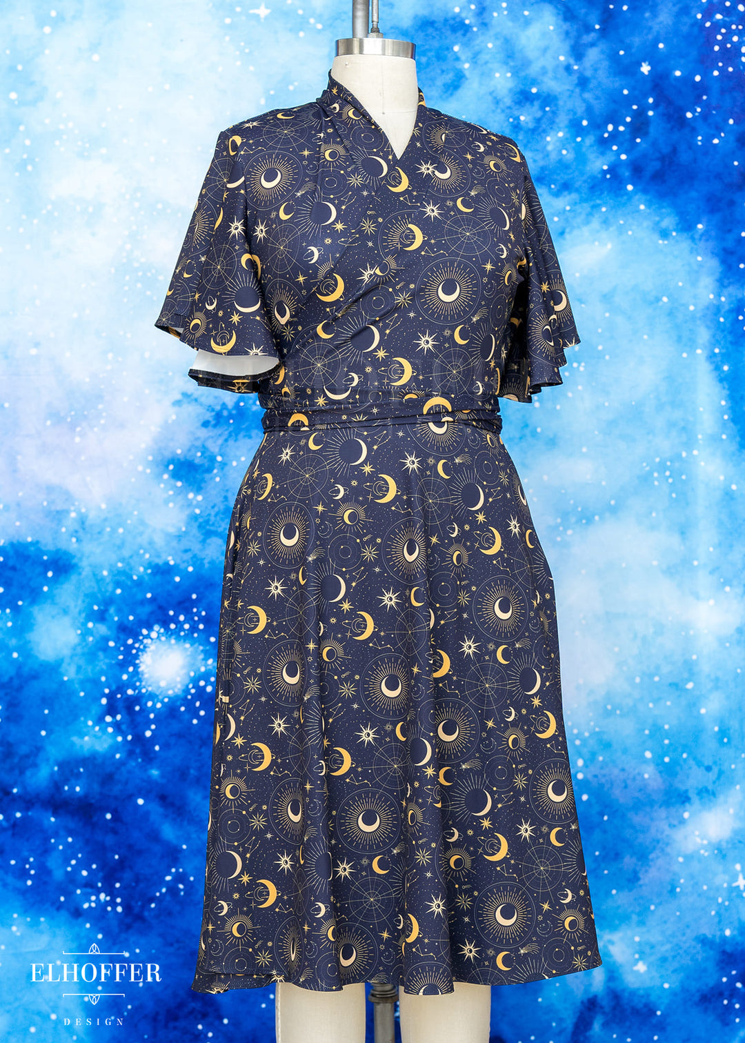Essential Luisa Wrap Dress - Celestial Magic