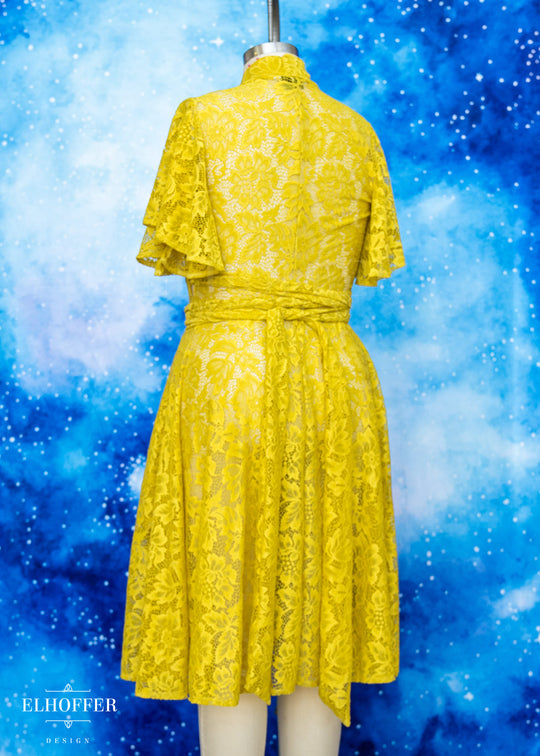 Essential Luisa Wrap Dress - Sunflower Floral Lace