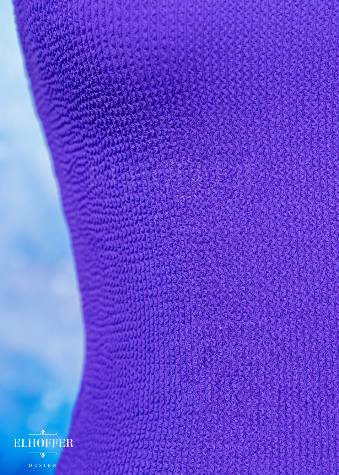 Essential Buffy Crop Top - Textured Princess Purple