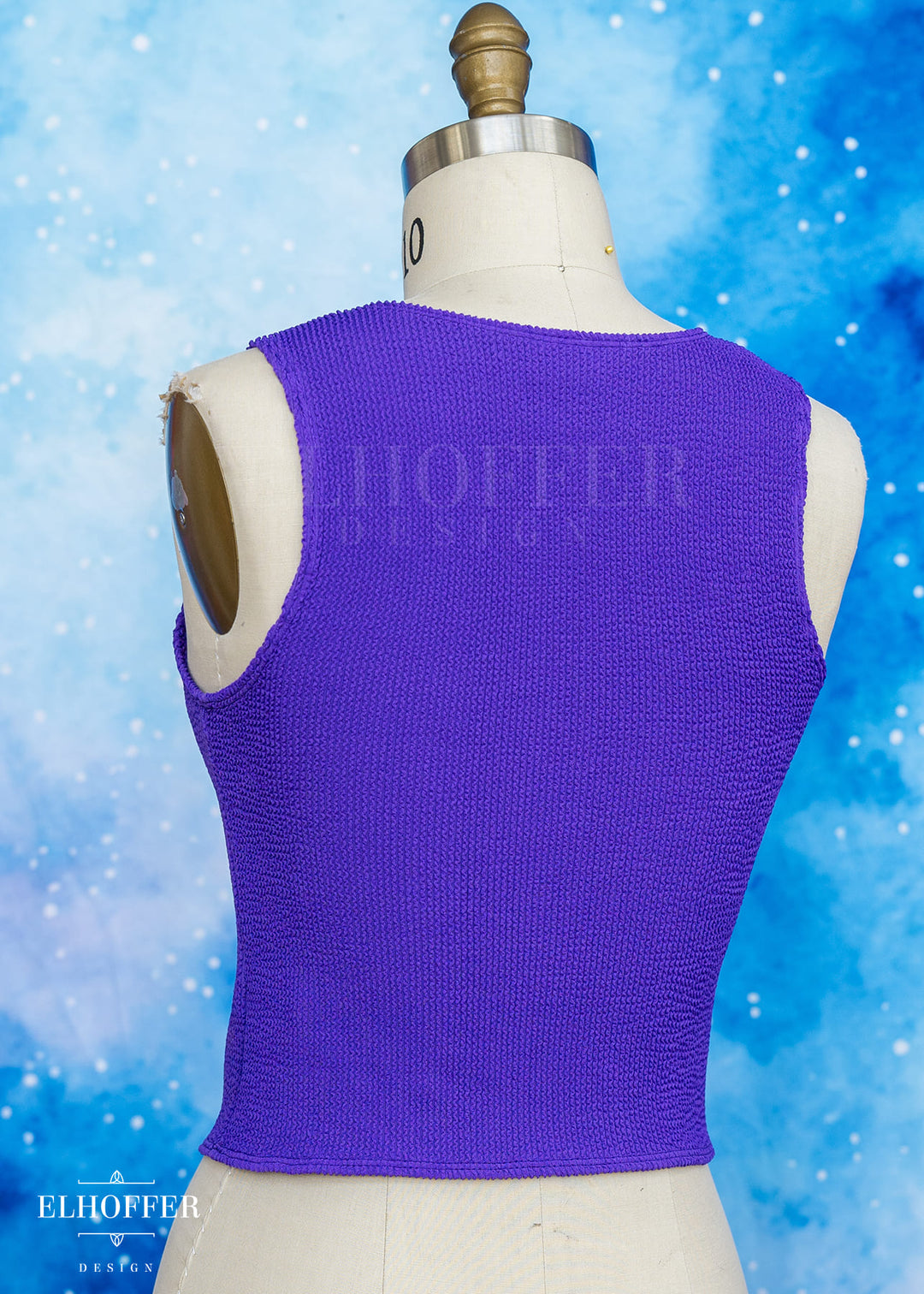 Essential Buffy Crop Top - Textured Princess Purple