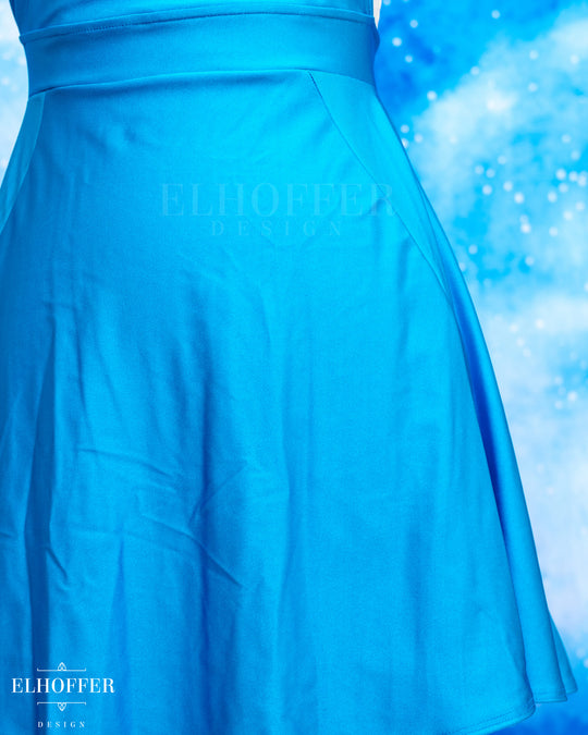 Essential Dorothy Pinafore - Ocean Blue Spandex