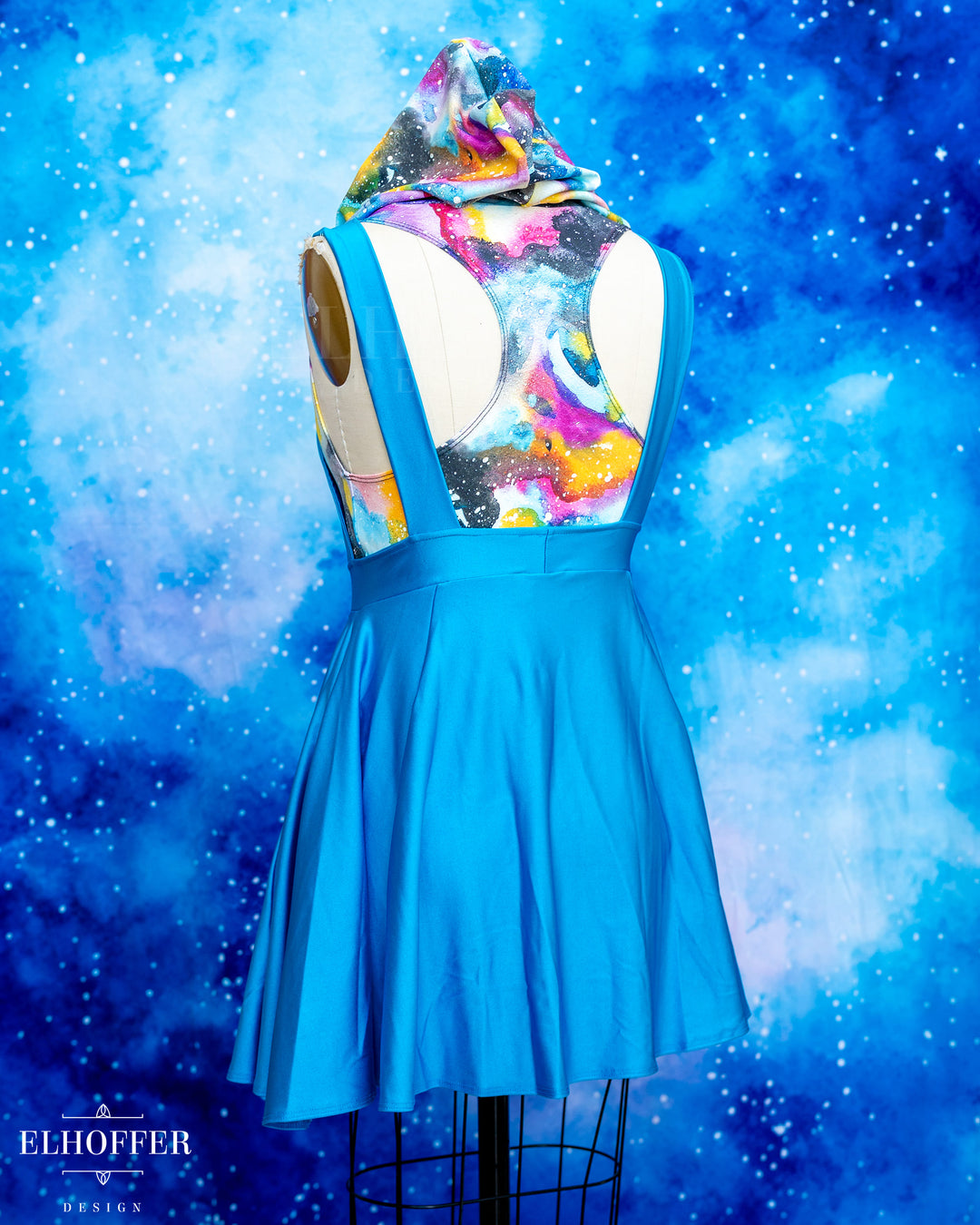 Essential Dorothy Pinafore - Ocean Blue Spandex