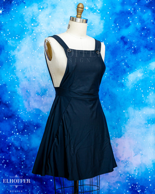 Essential Dorothy Pinafore - Midnight Black Spandex