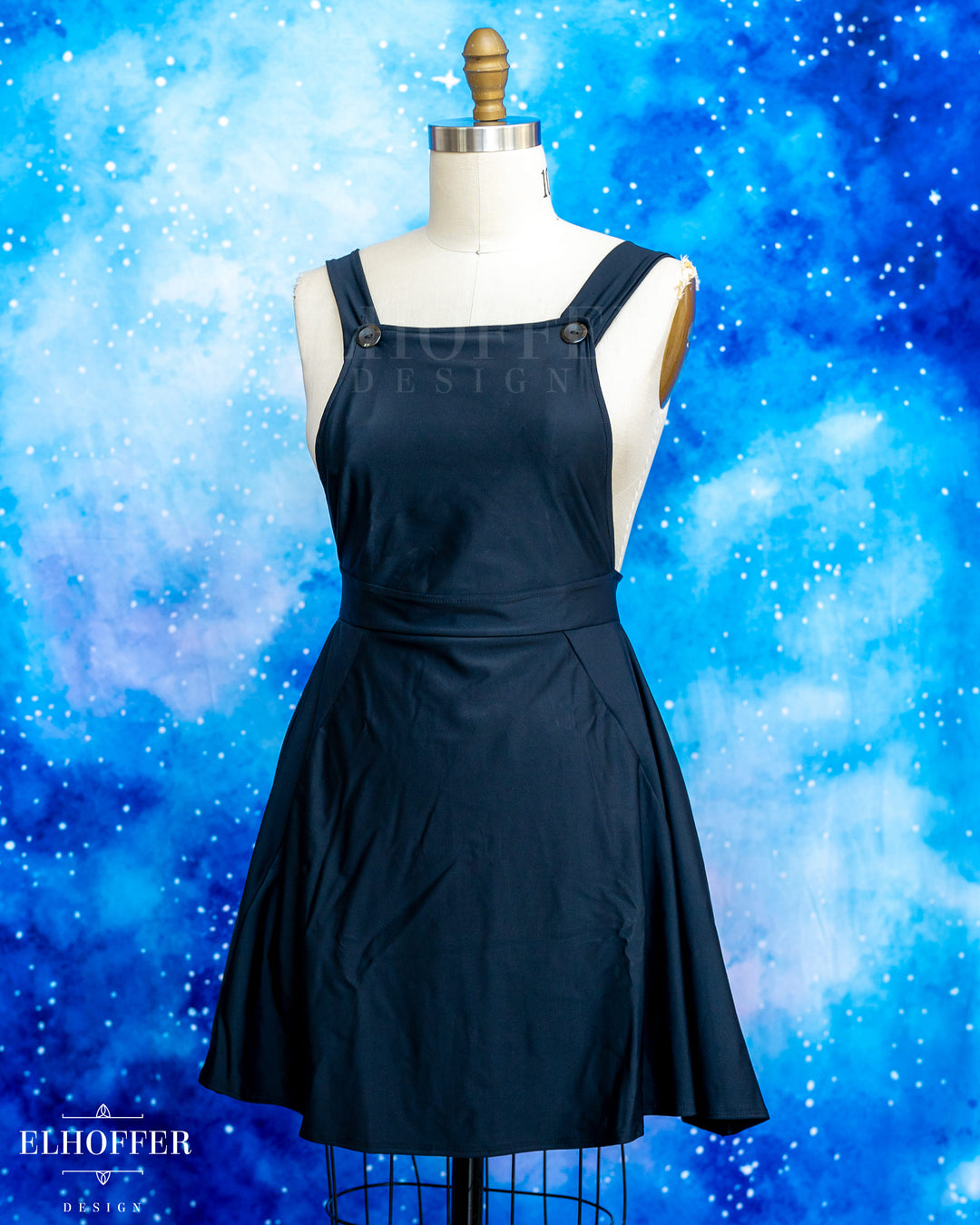 Essential Dorothy Pinafore - Midnight Black Spandex