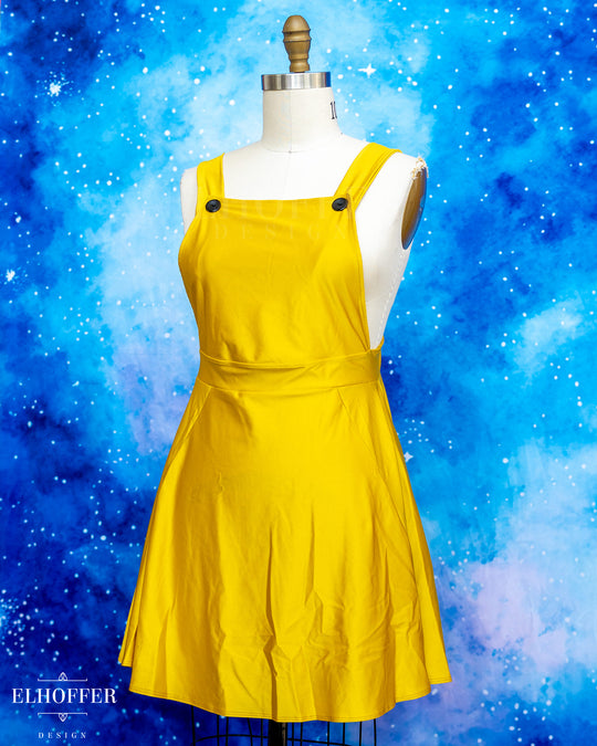 Essential Dorothy Pinafore - Golden Yellow Spandex