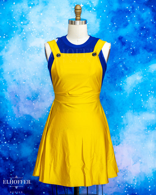 Essential Dorothy Pinafore - Golden Yellow Spandex