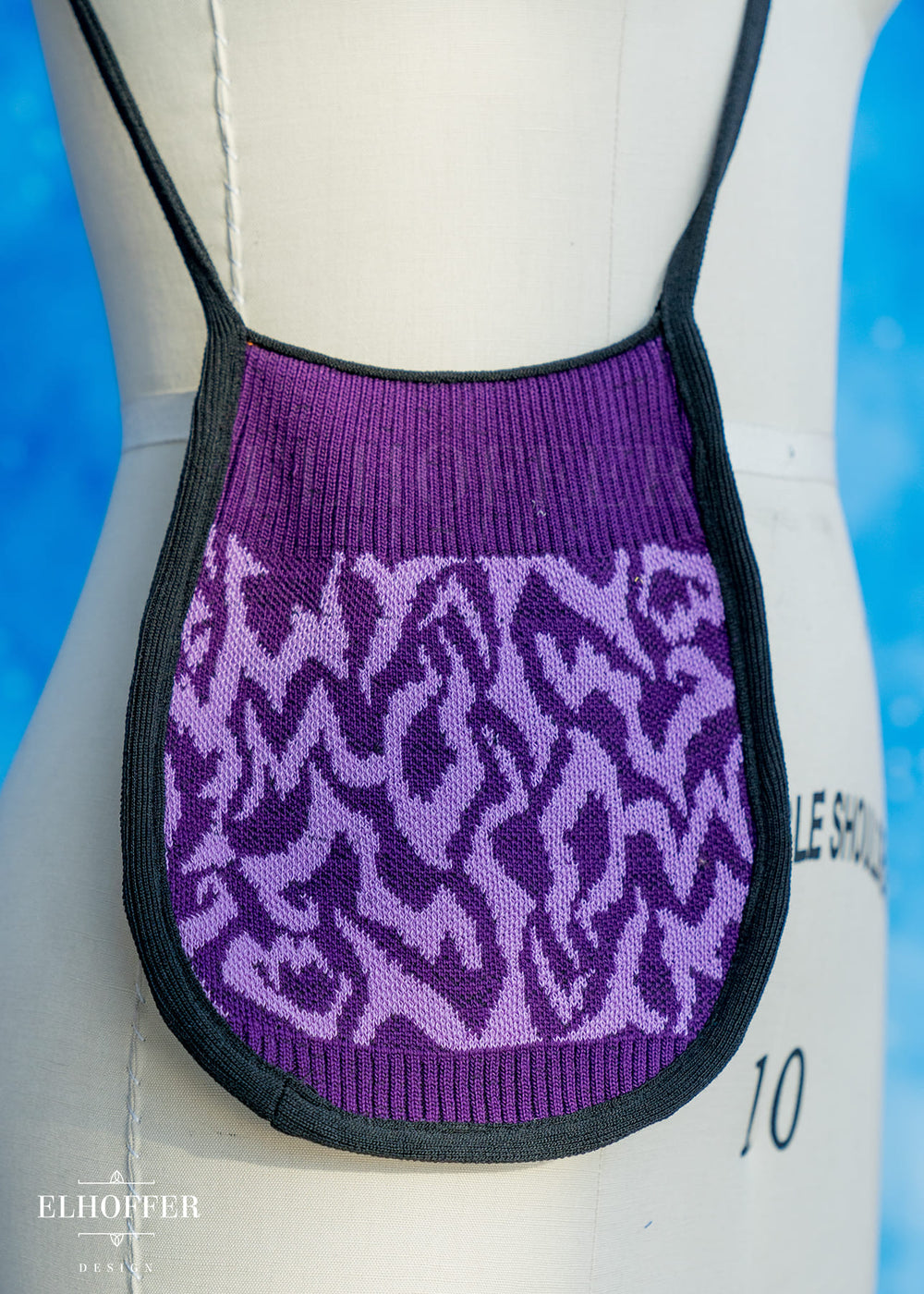 Knit Cross-Body Pouchette - Demon Marking Purple/Lavender