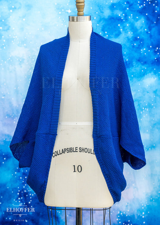 Handmade Twin Flame Cobalt Shrug