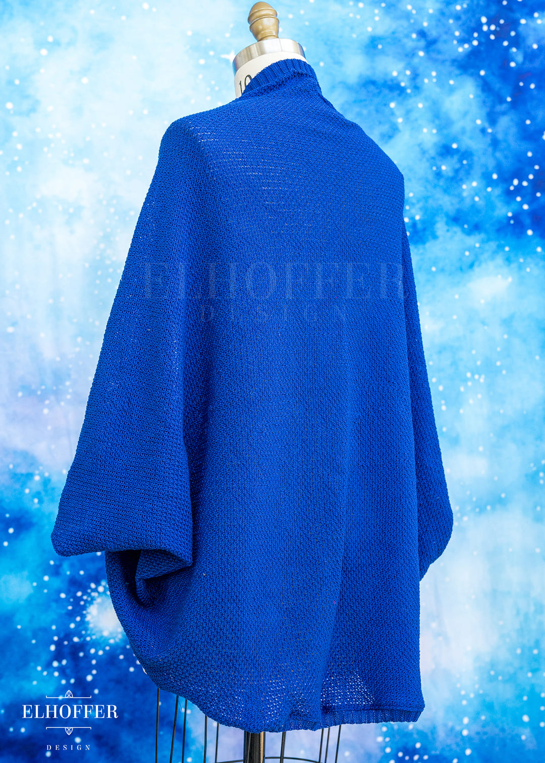 Handmade Twin Flame Cobalt Shrug