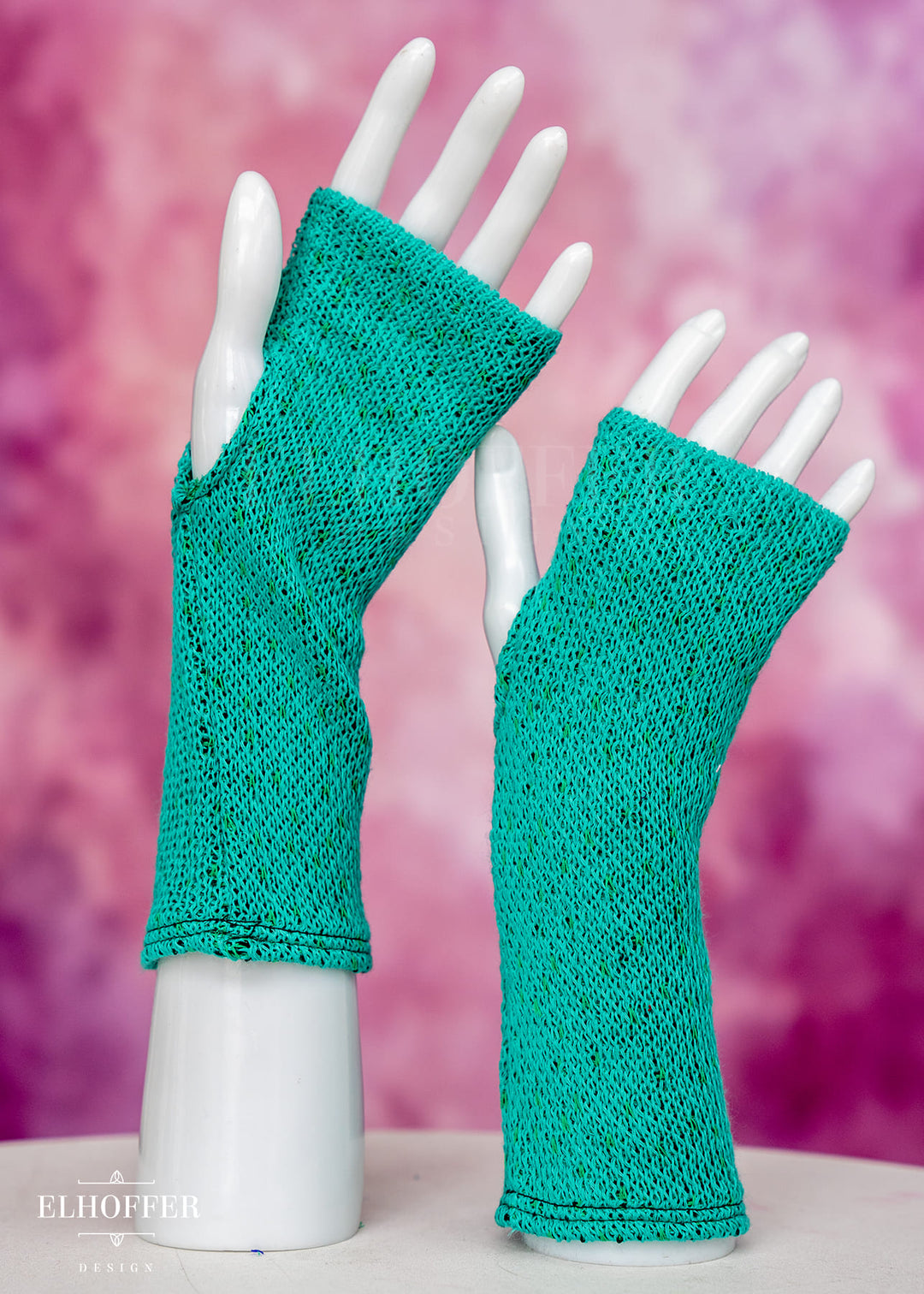 Sunset Lucky Green Ombre Gloves