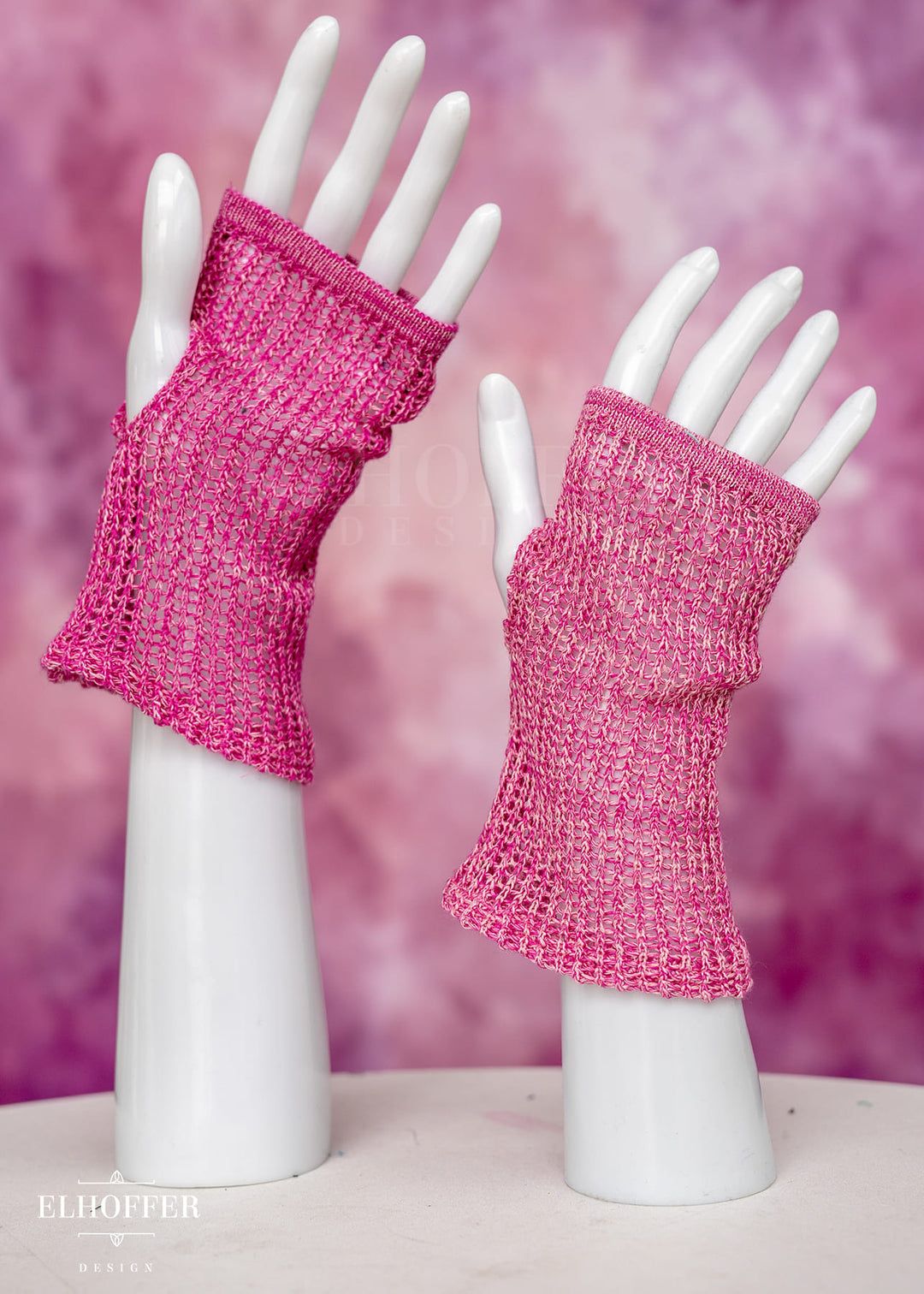 Delirium Bubblegum Pink Gloves - Test Knit