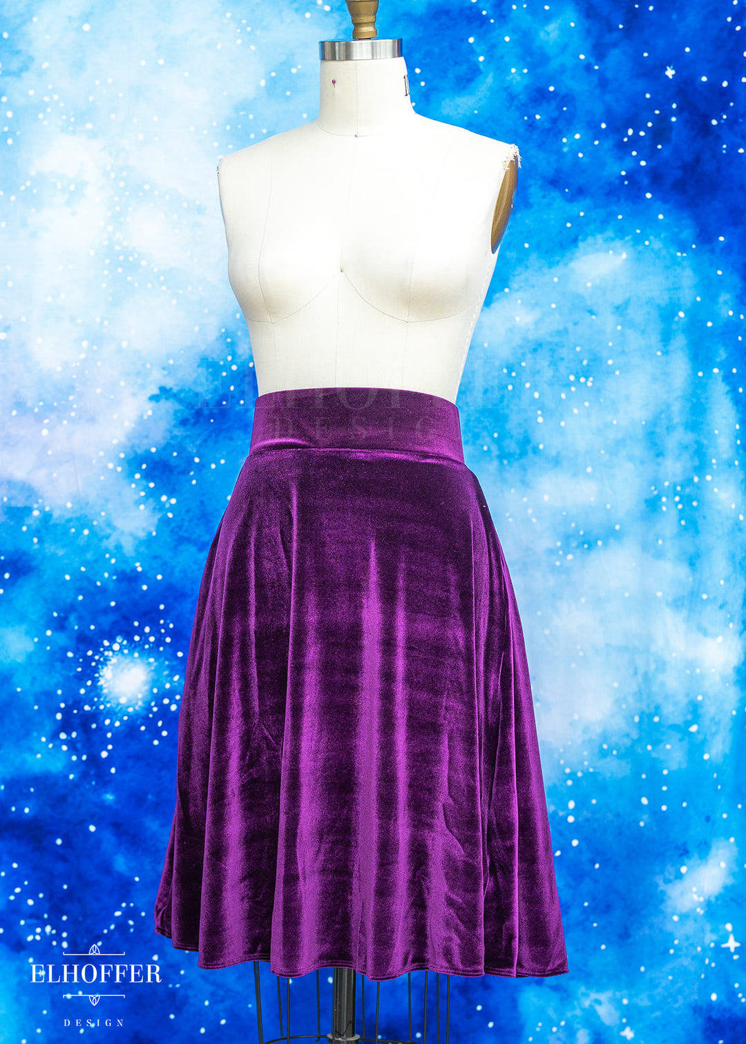 Essential Julie Skirt - Sugilite Velvet