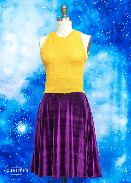 Essential Julie Skirt - Sugilite Velvet