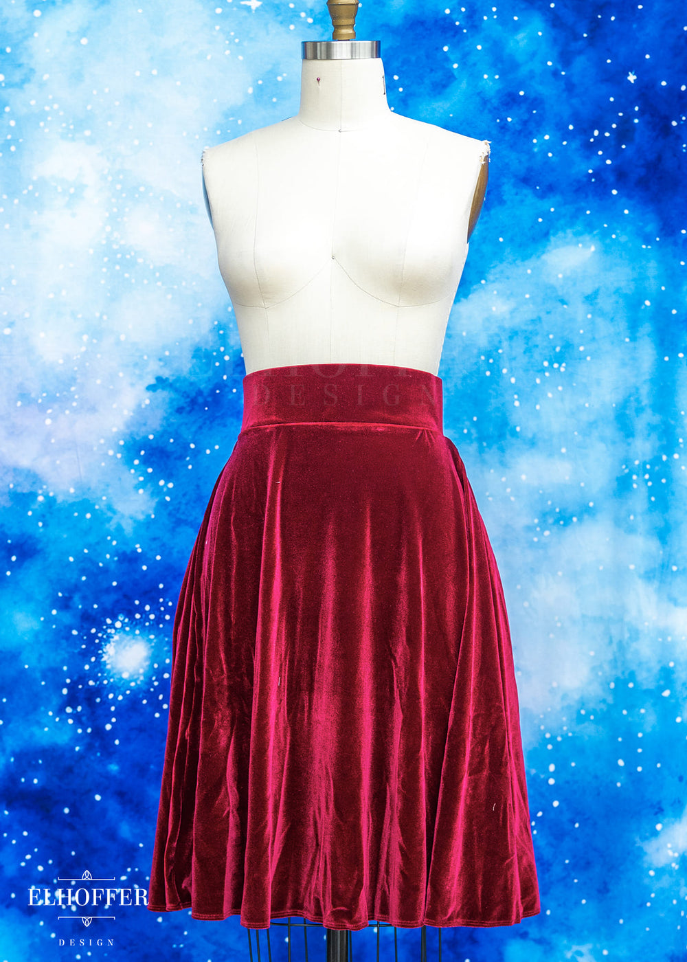 Essential Julie Skirt - Crimson Velvet